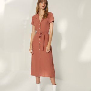 Aritzia Wifred Shirt Midi Dress